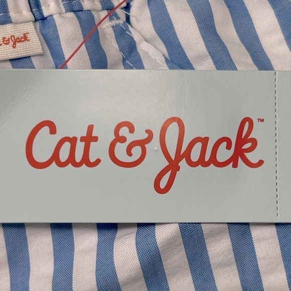 Boys' Striped Seersucker Swim Trunks - Cat & Jack - Sz XL (16) - Picture 9 of 10